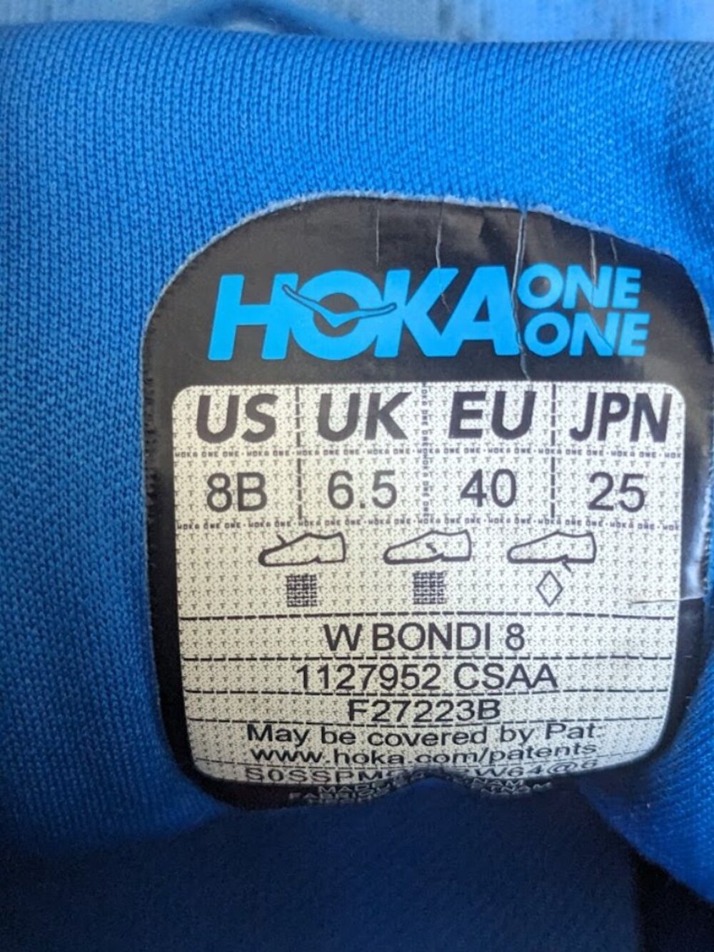 GENUINE Hoka One BONDI 8 Women's RUNNING Shoes size 8 - Picture 6 of 6